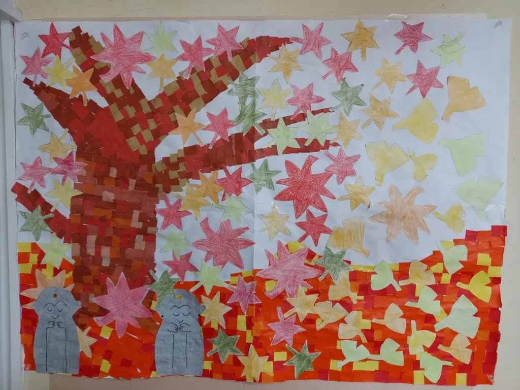 利用者様と秋をイメージした作品を制作しました！